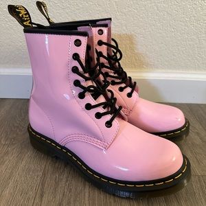 Dr Martens 1460 Patent Pink Boots